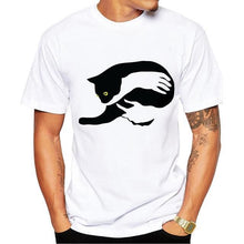 Load image into Gallery viewer, Funny Cat In Pocket Design T-Shirt