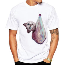Load image into Gallery viewer, Funny Cat In Pocket Design T-Shirt