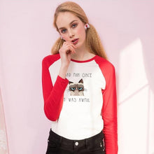 Load image into Gallery viewer, Cat Quotes Long Sleeve Shirt