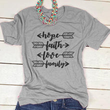 Load image into Gallery viewer, Hope Faith Love Family Shirt